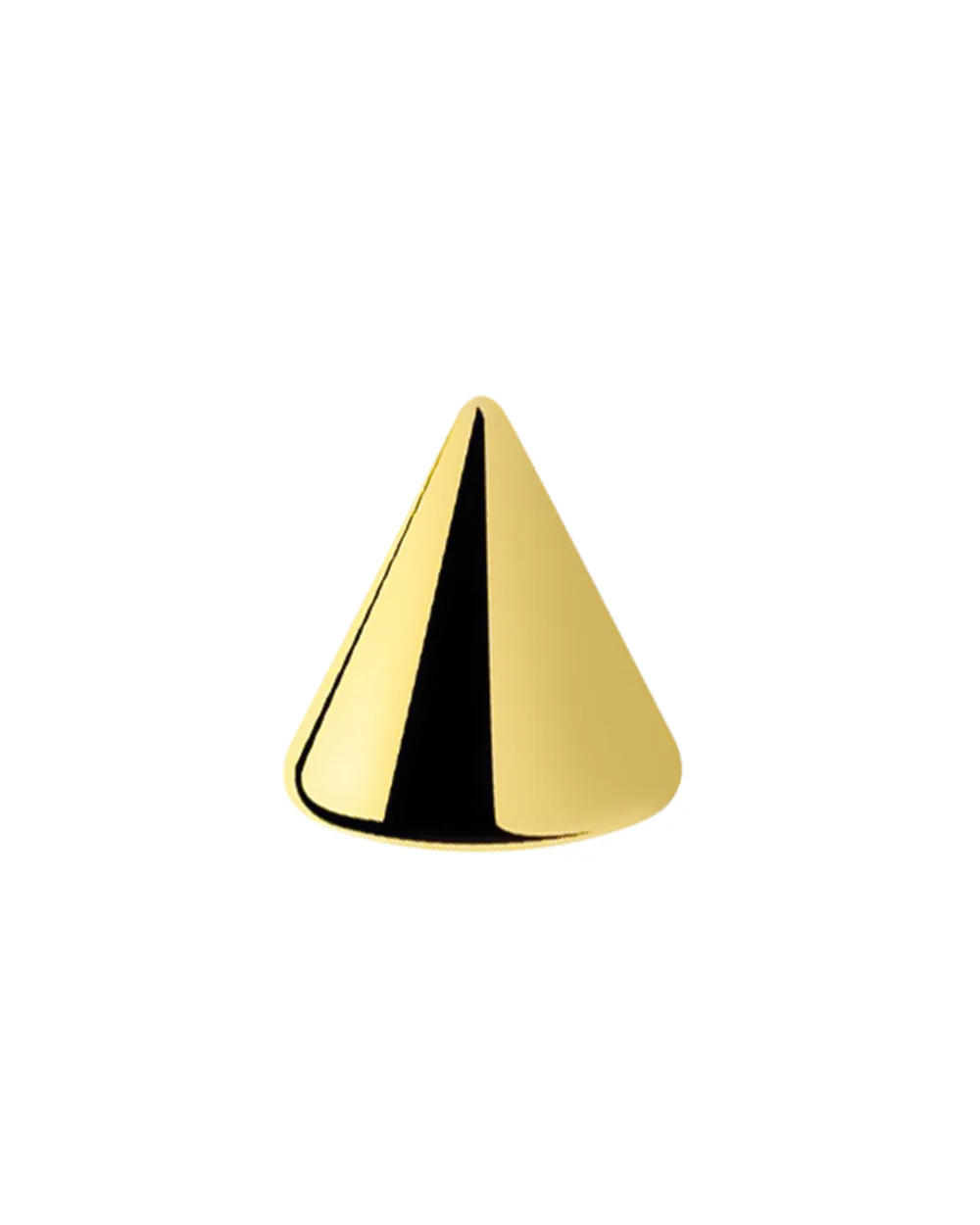 Steel Threaded Spike | Yellow Gold ZCN - 14g, 4mm