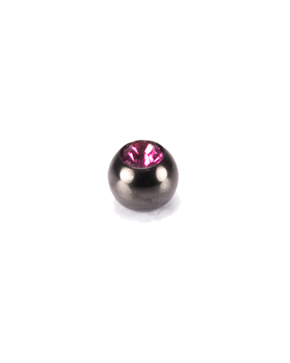 Black Steel Coloured Crystal Threaded Balls - Image 3