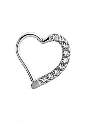 Crystal Hearts Daith Clicker - Image 2
