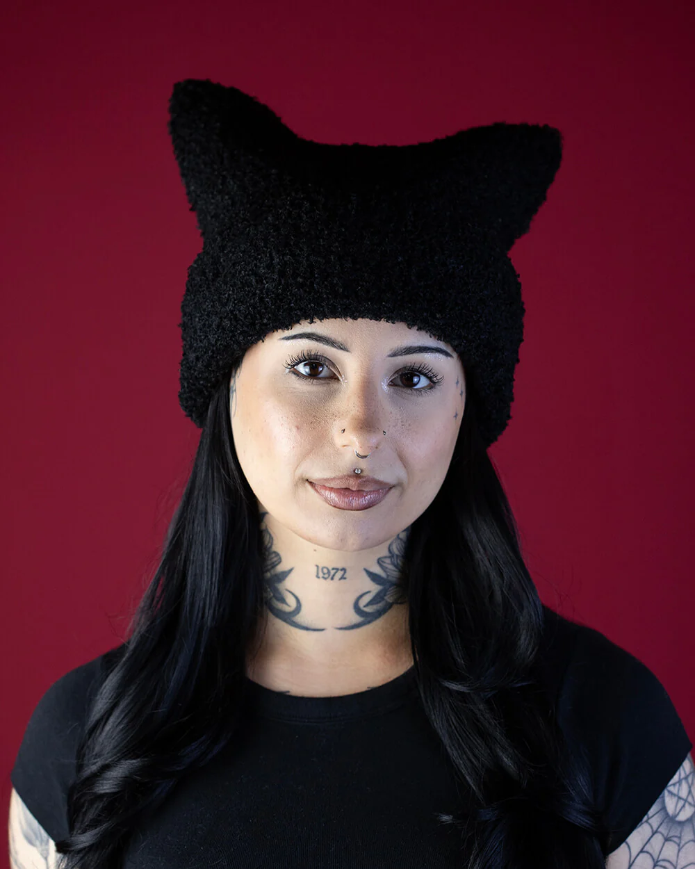 Sweet Vengeance Kitten Ear Black Beanie