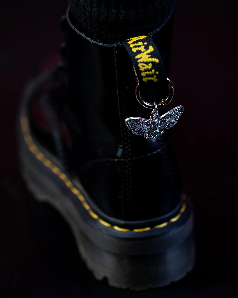 Sweet Vengeance Moth Boot Charm