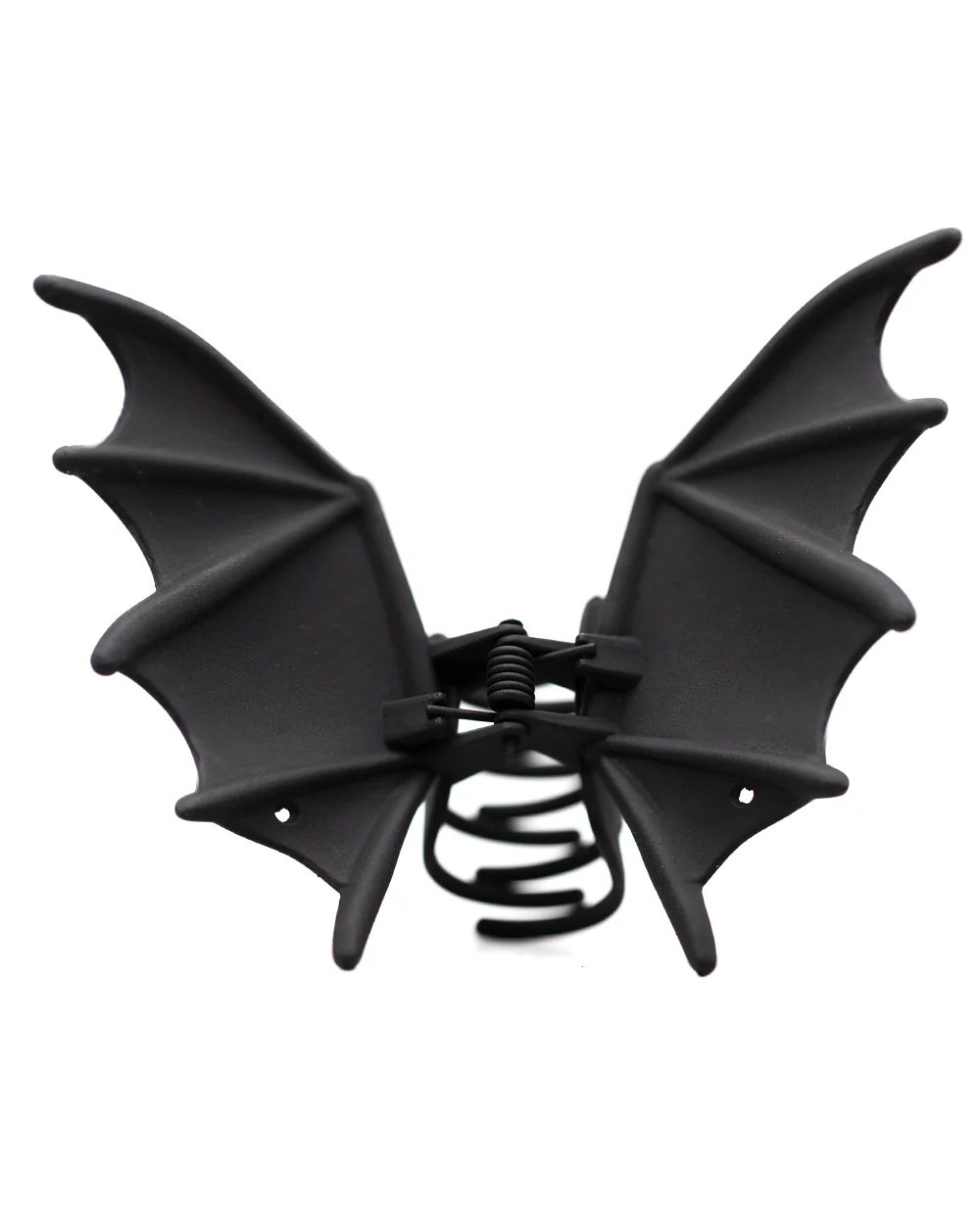 Matte Black Bat Wings Hair Clip - Image 2