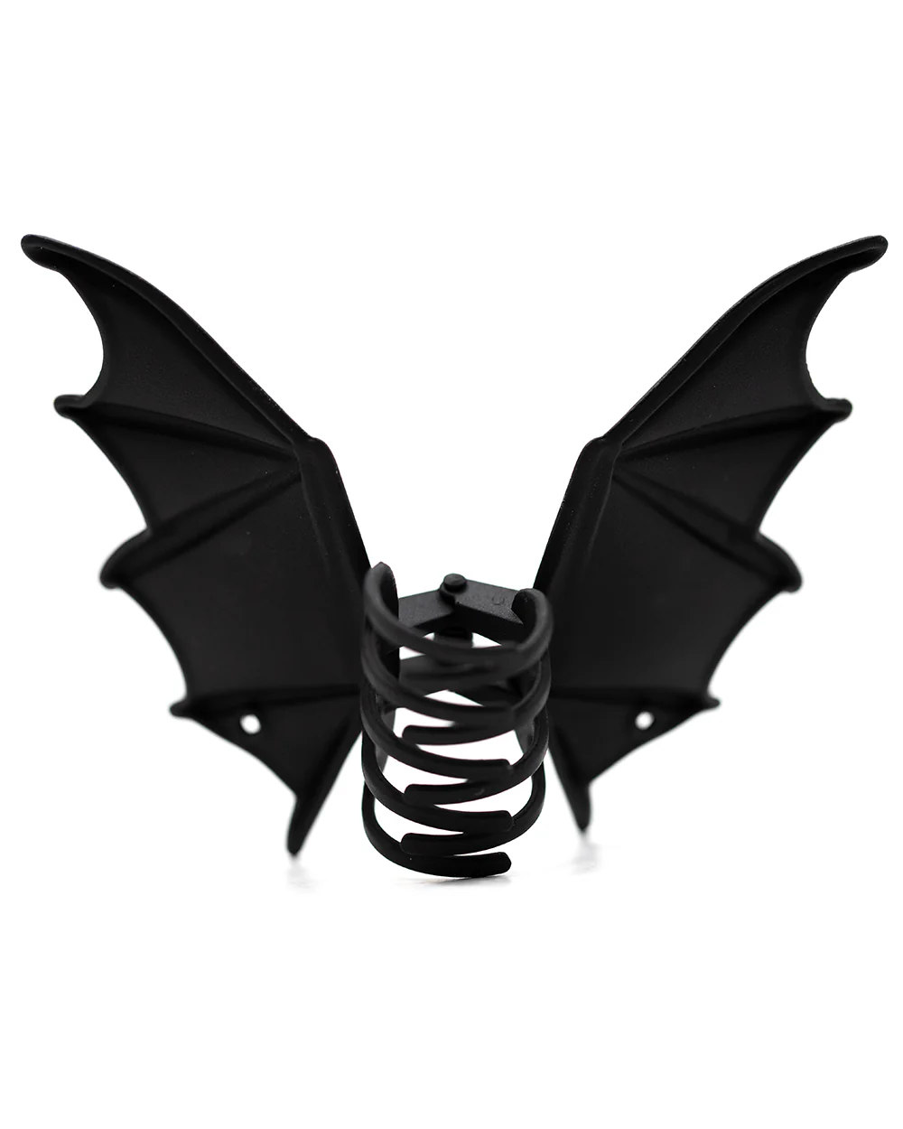 Matte Black Bat Wings Hair Clip - Image 3