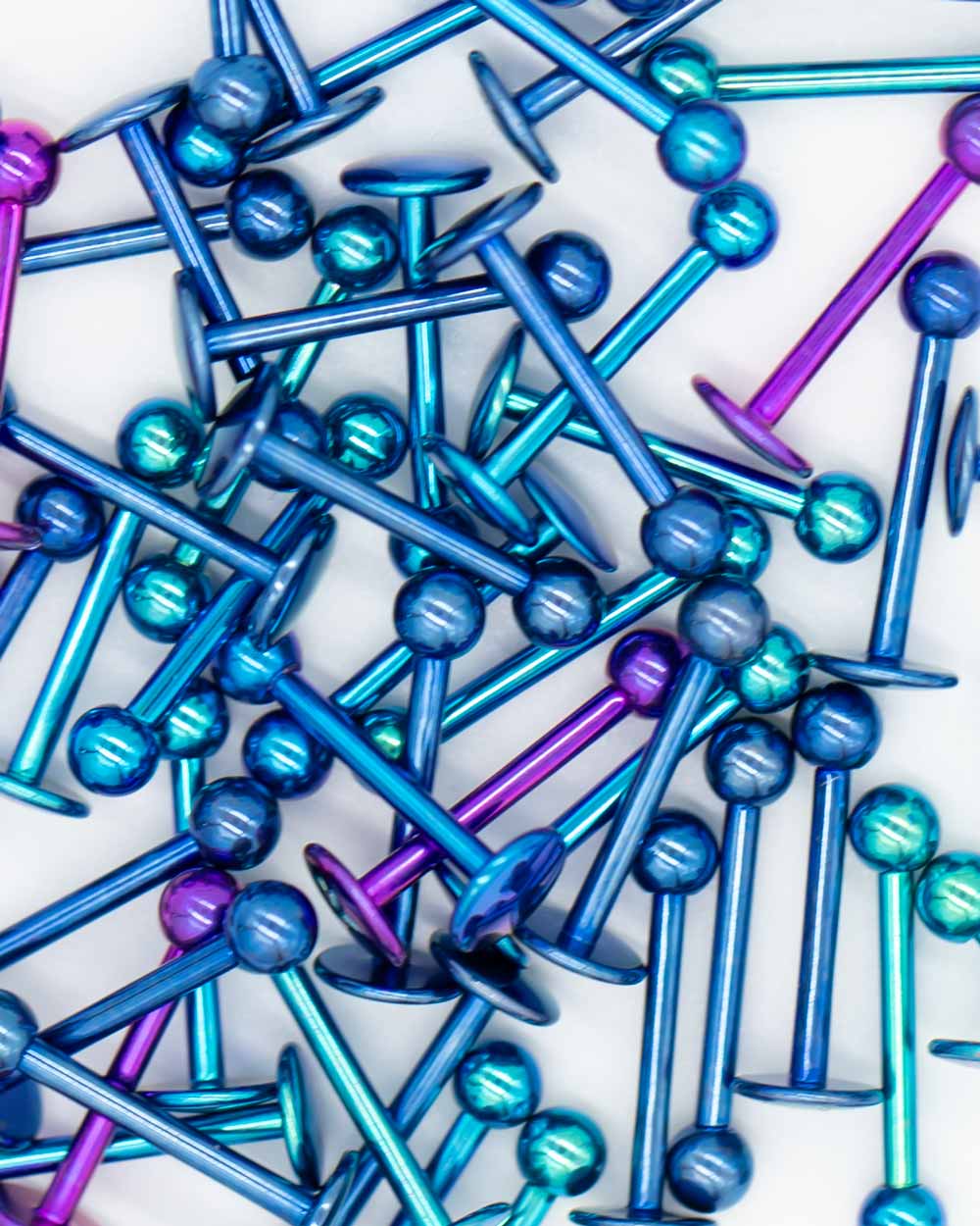 6 Pack: Coloured Titanium Labret Bar - Image 5