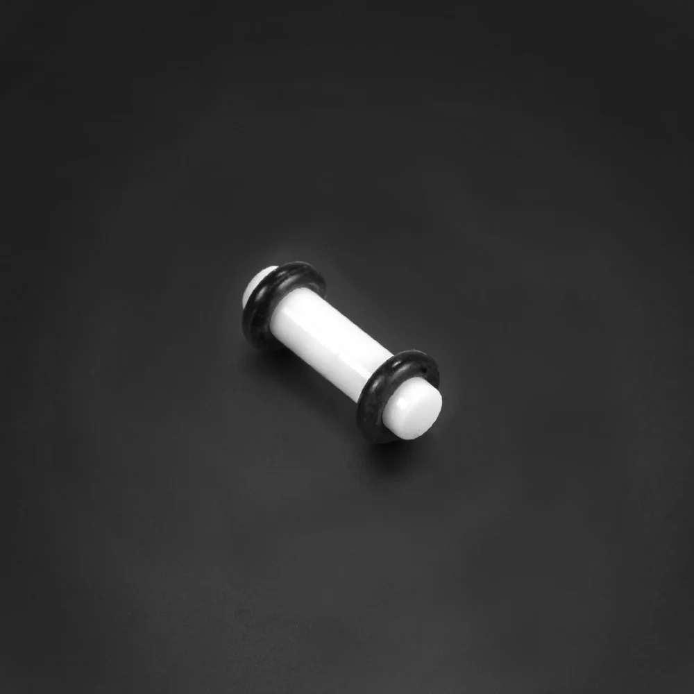 White Plug With O Rings