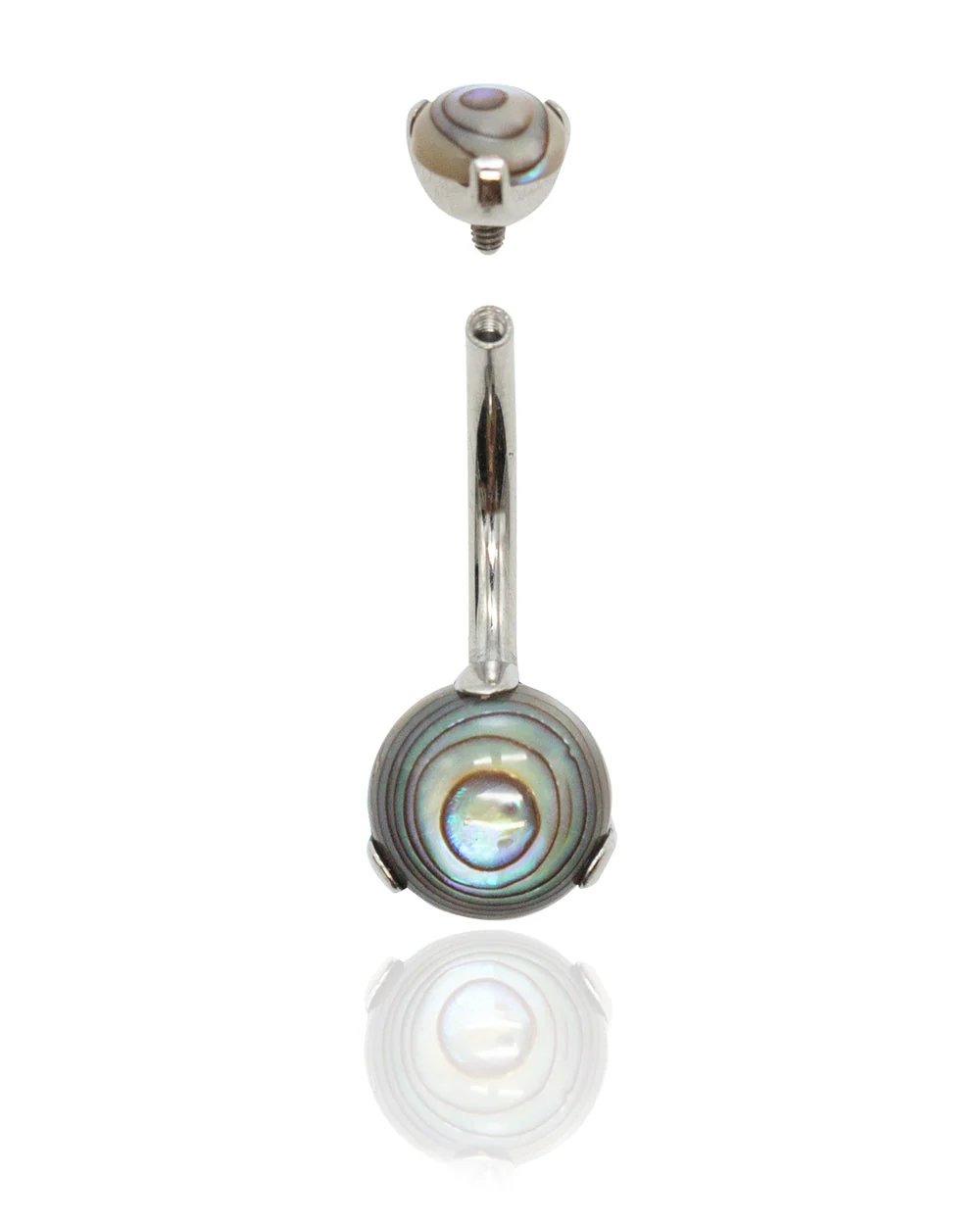 Abalone Shell Navel Bar - Image 3
