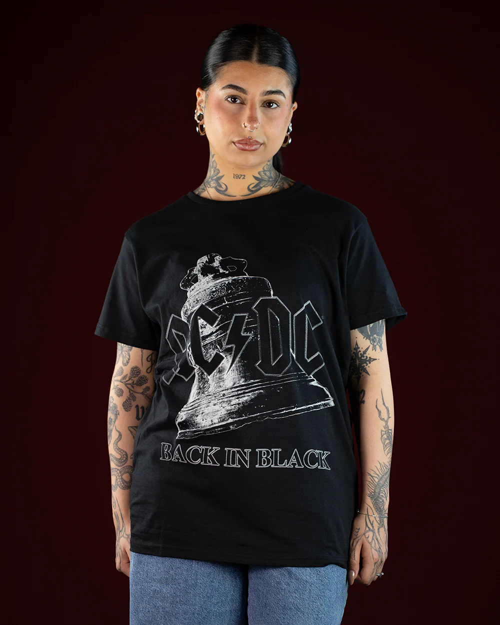 AC/DC Back In Black Bell Black T-Shirt (Licensed Merchandise) - Image 3