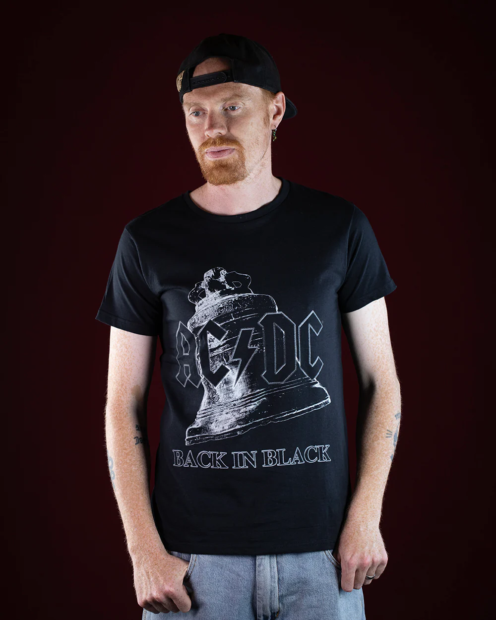 AC/DC Back In Black Bell Black T-Shirt (Licensed Merchandise) - Image 5