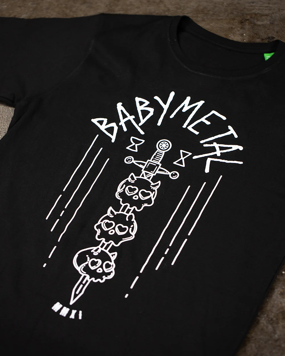 Babymetal Skull Sword Black T-Shirt (Licensed Merchandise) - Image 2