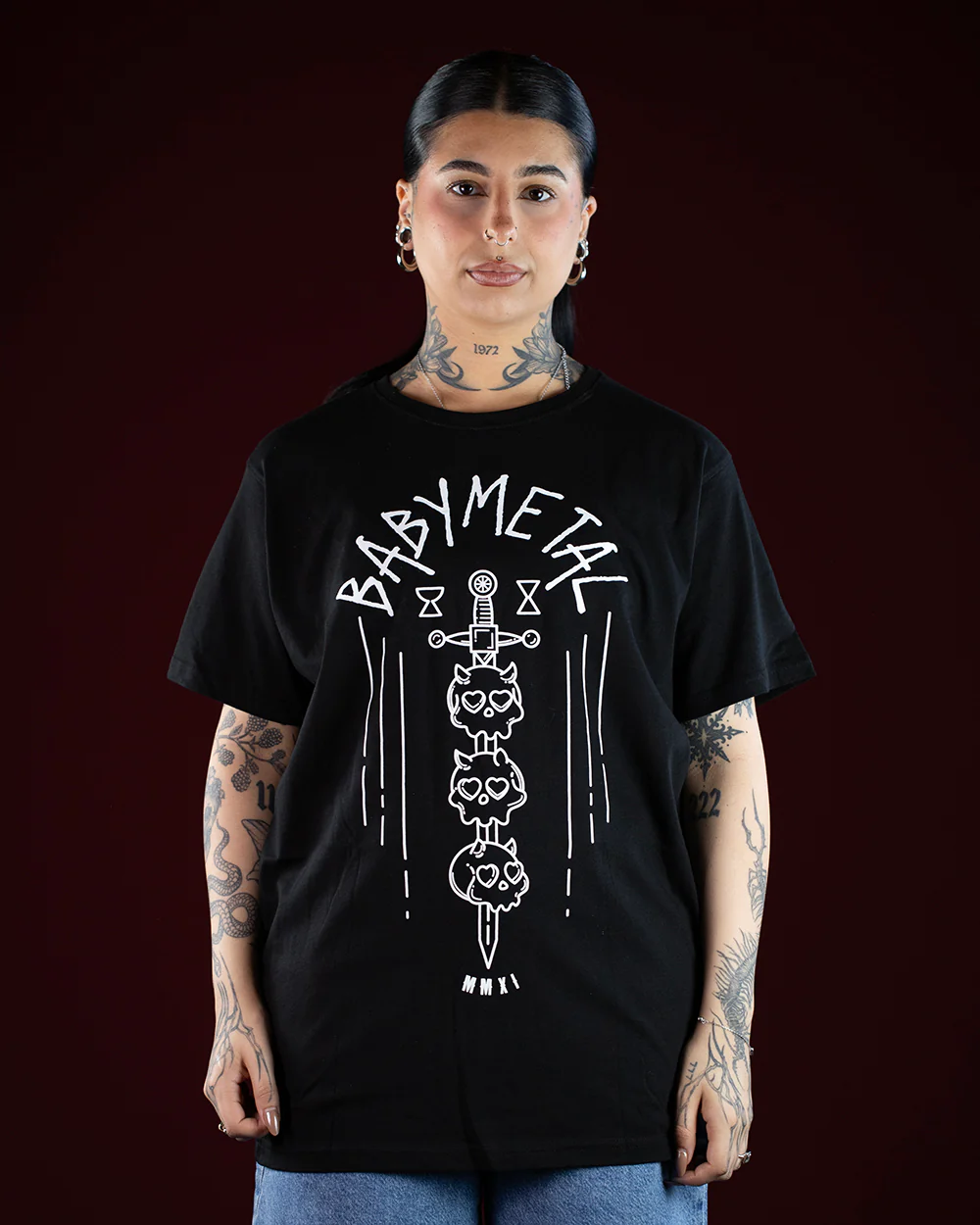 Babymetal Skull Sword Black T-Shirt (Licensed Merchandise) - Image 4