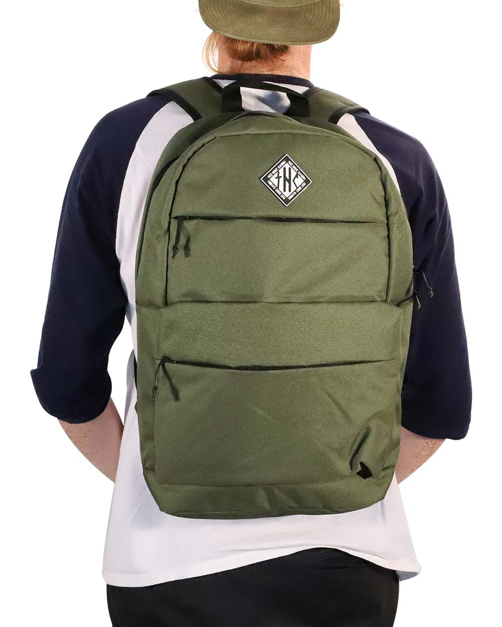 Backpack - 3 Pocket Army Green Thc - Image 5