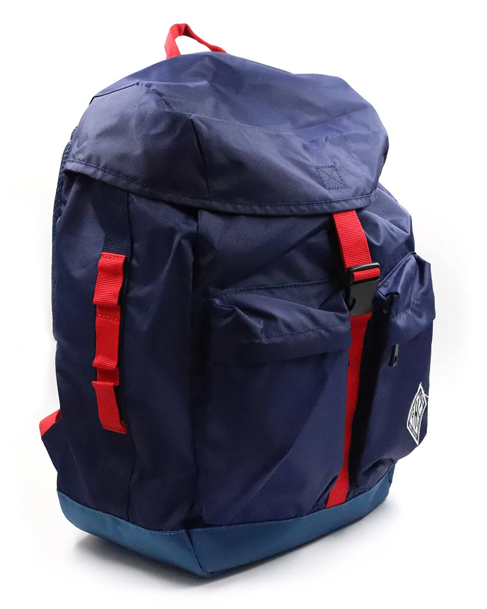 Backpack - Folded Drawstring Backpack Blue Thc - Image 7