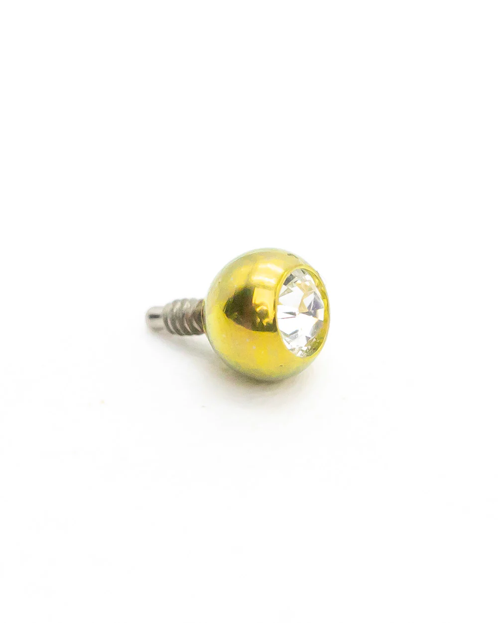 Bejewelled Gold Titanium Labret Bar - Image 3