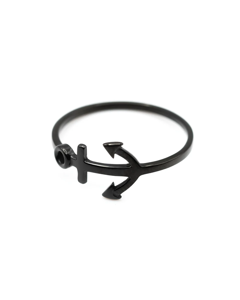 Black Anchor Ring Jewellery