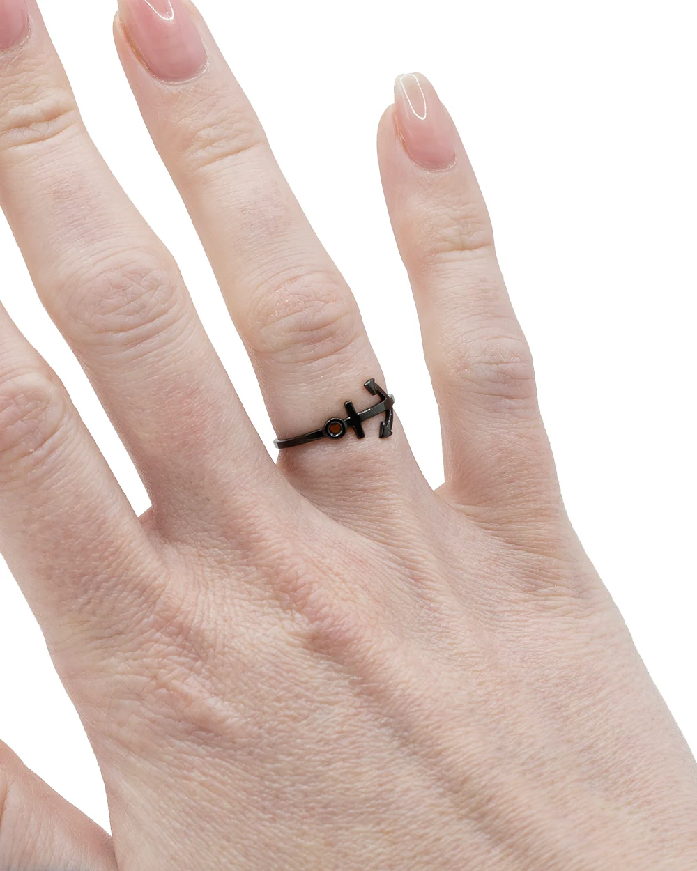 Black Anchor Ring Jewellery - Image 2