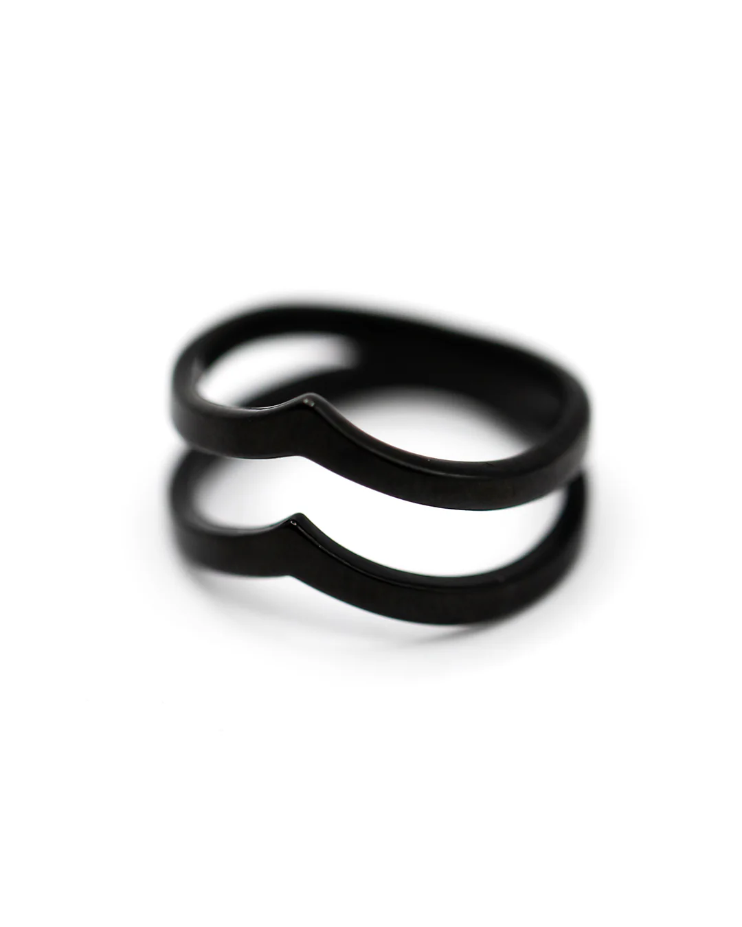 Black Double Trouble Ring - Image 3