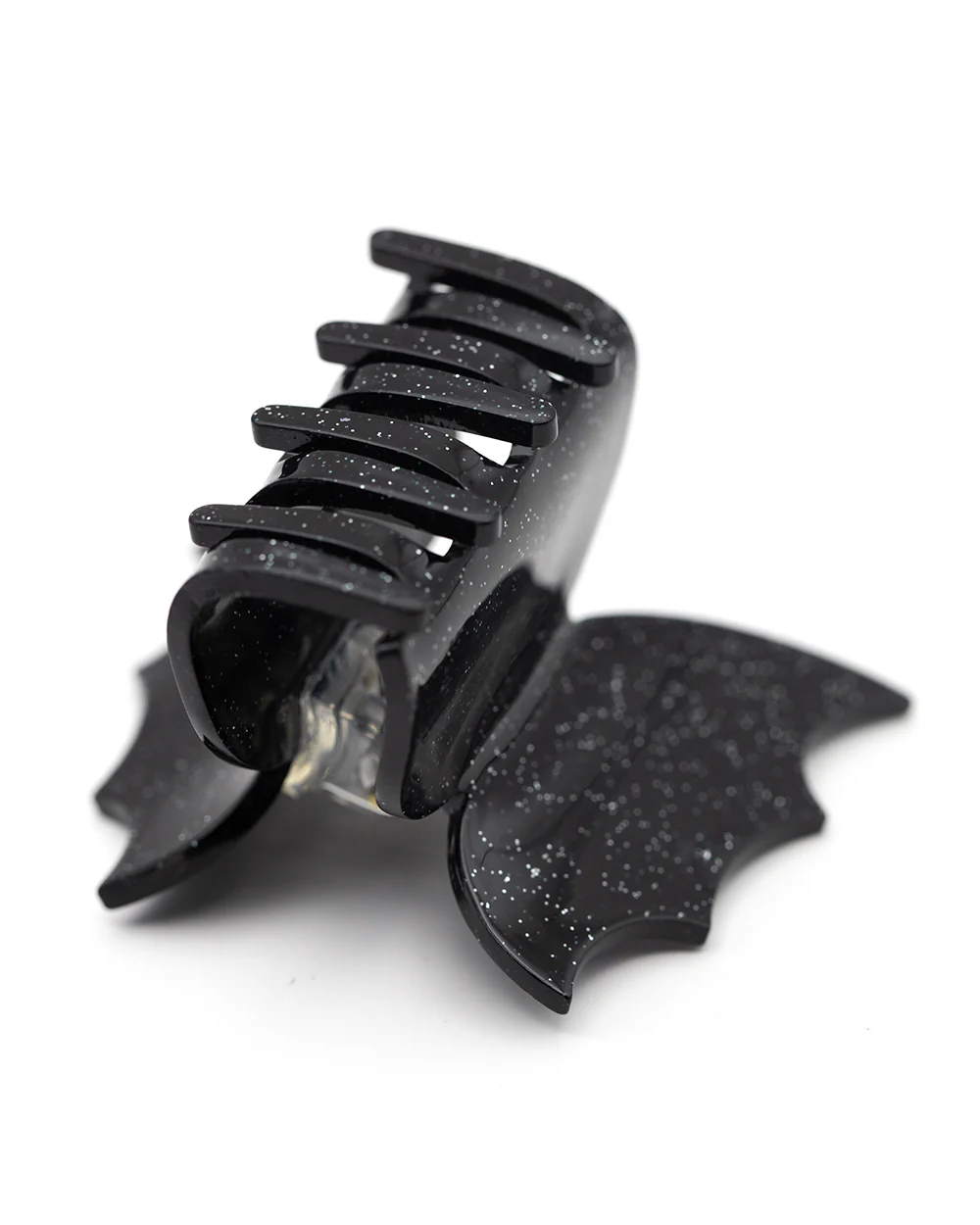 Black Glitter Bat Wing Hair Clip - Image 3