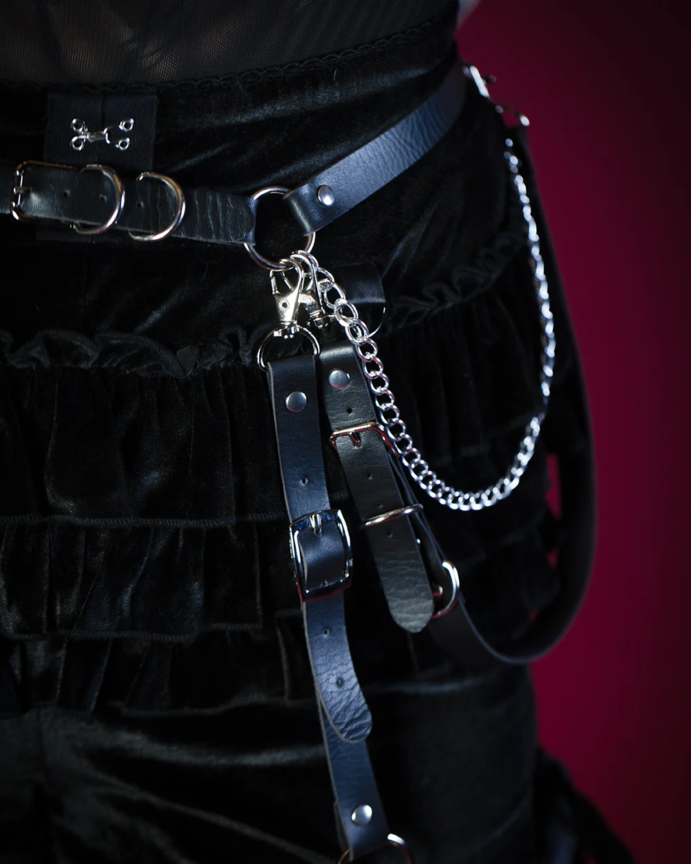 Sweet Vengeance 'Black Magic' Waist/Thigh Harness - Image 3