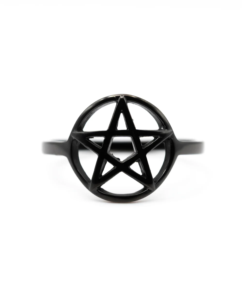 Black Pentagram Ring Jewellery - Image 4