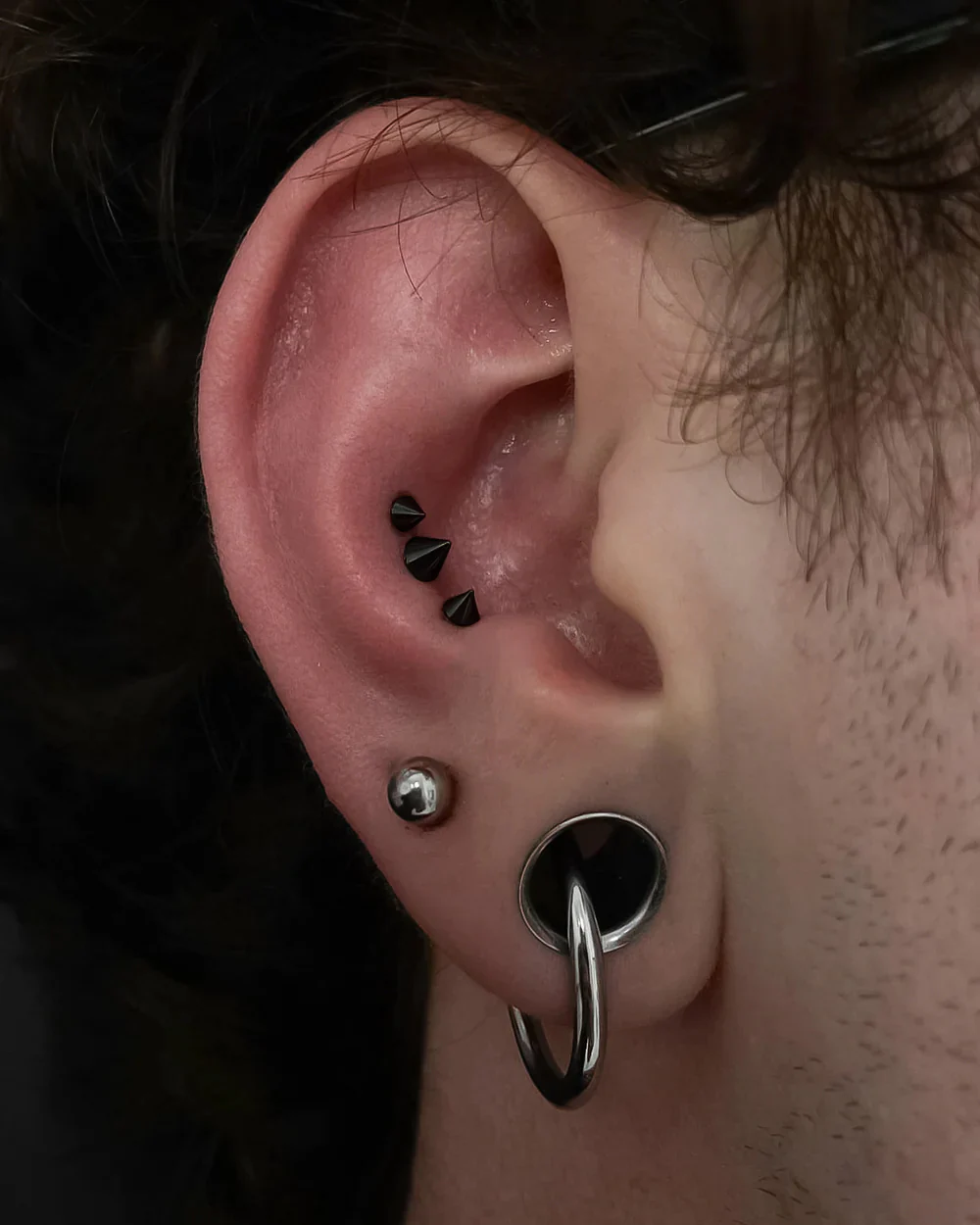 Black pvd Titanium Internal Thread Spike - Image 2