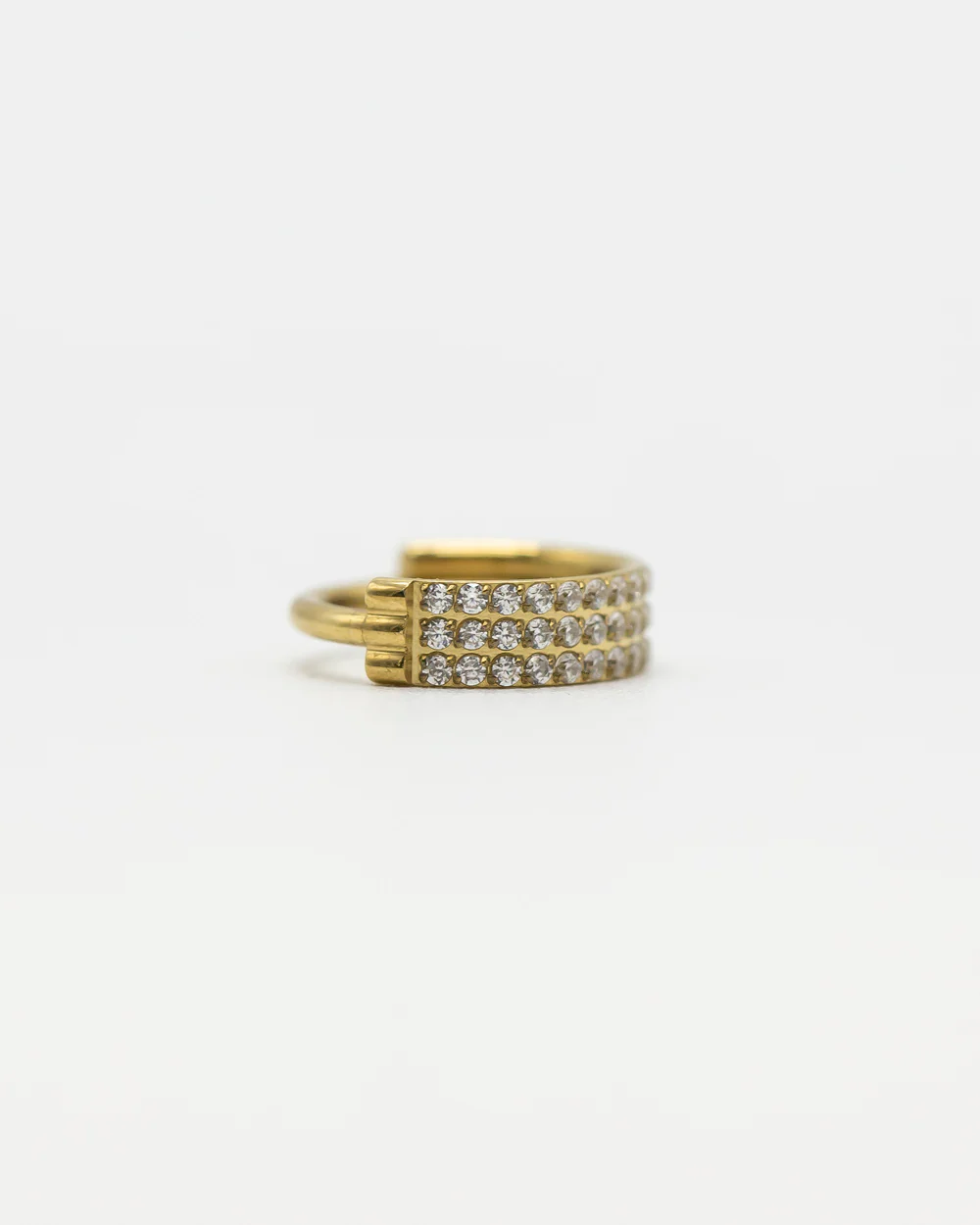 Clustered Crystals Titanium Hinged Ring - Image 7