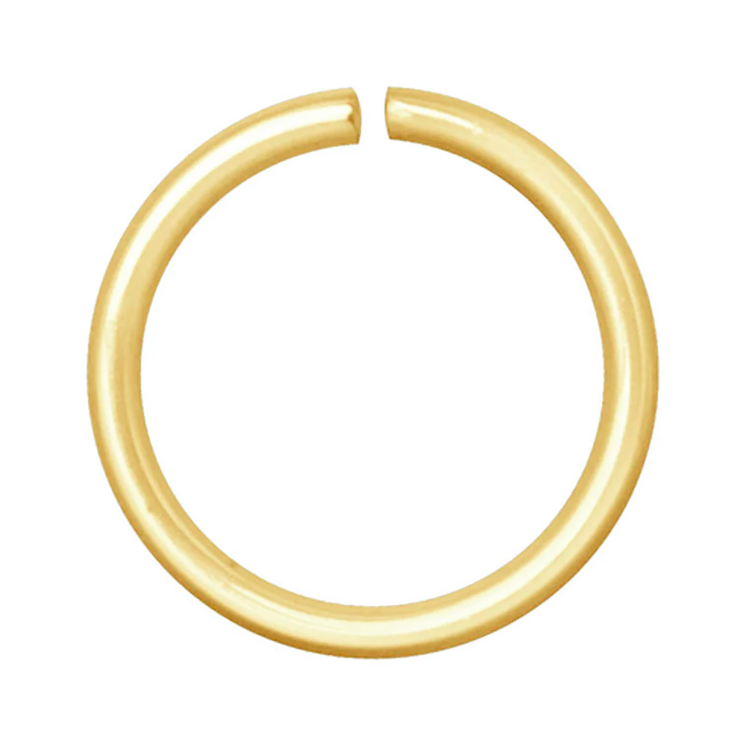 Continuous Ring 18 Gauge | 7mm Gold