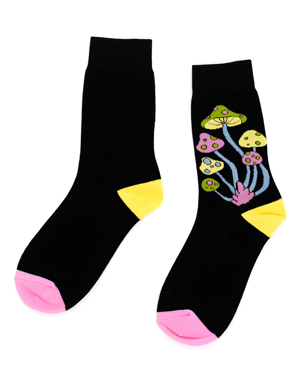 Crew Socks - Mushrooms Highlines Black - Image 2