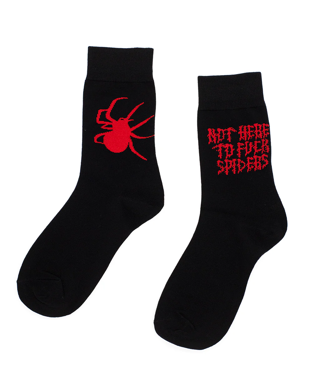 SV NOT HERE TO F**K SPIDERS CREW SOCKS - Image 2