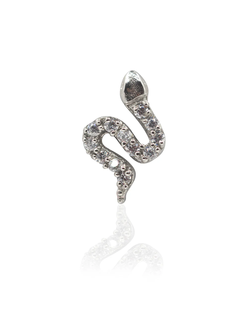 Crystal Snake Silver Internal Thread Attachment - Image 4