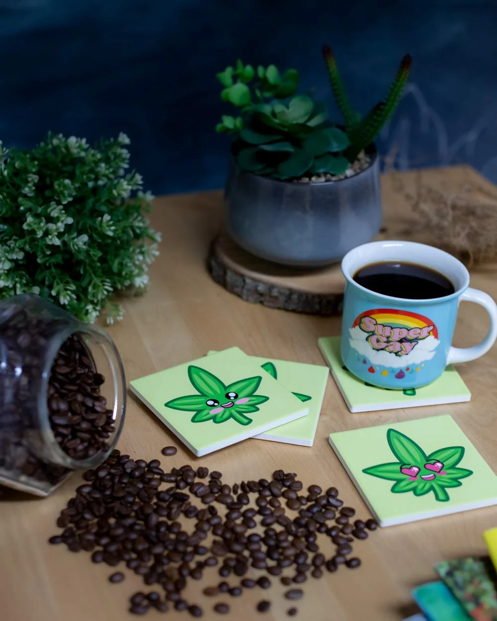 Cute Leaf Coasters
