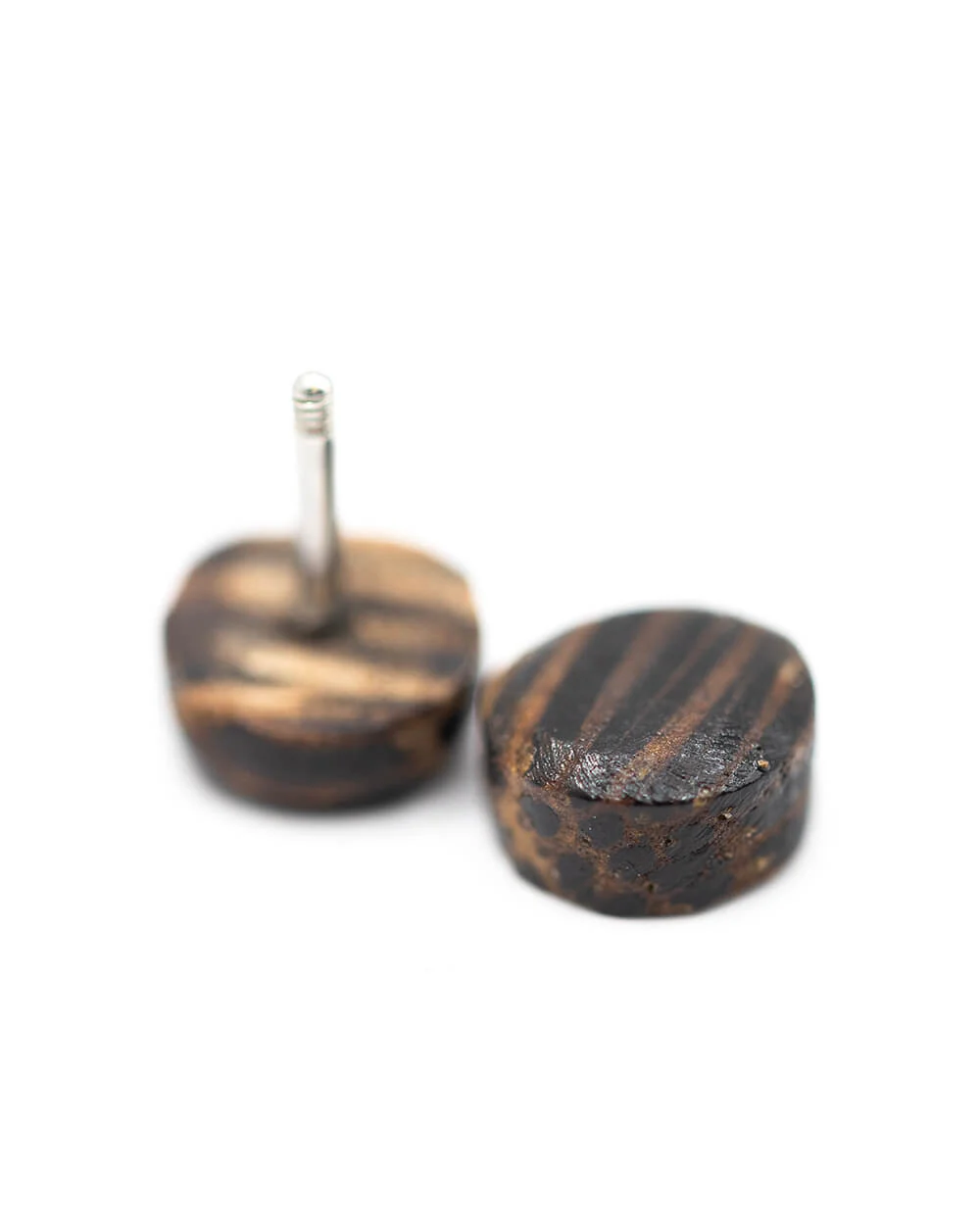 Dark Palm Wooden Fake Plugs - Image 3