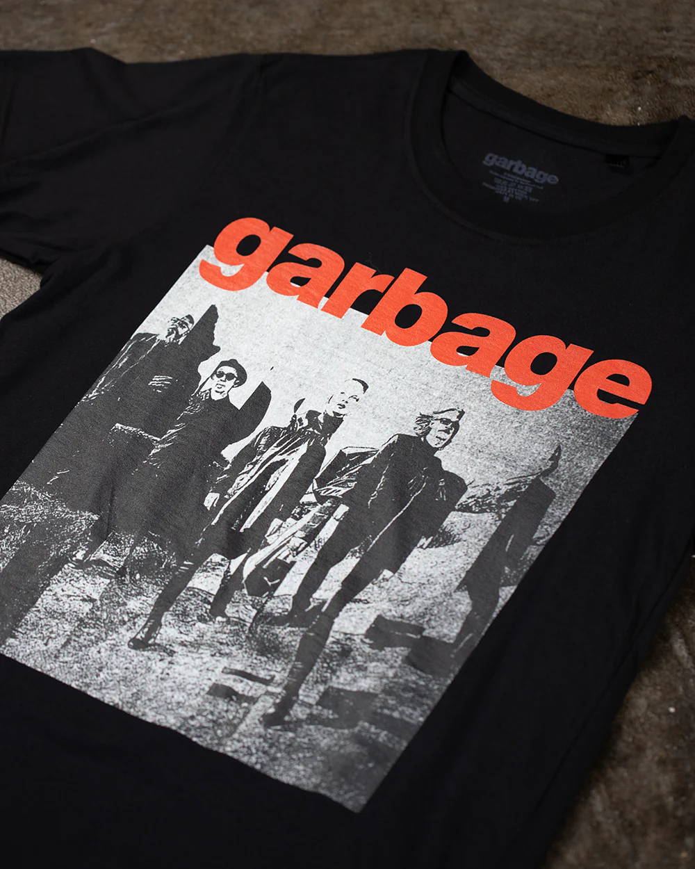 Garbage Photo Segments Black T-Shirt (Licensed Merchandise) - Image 2