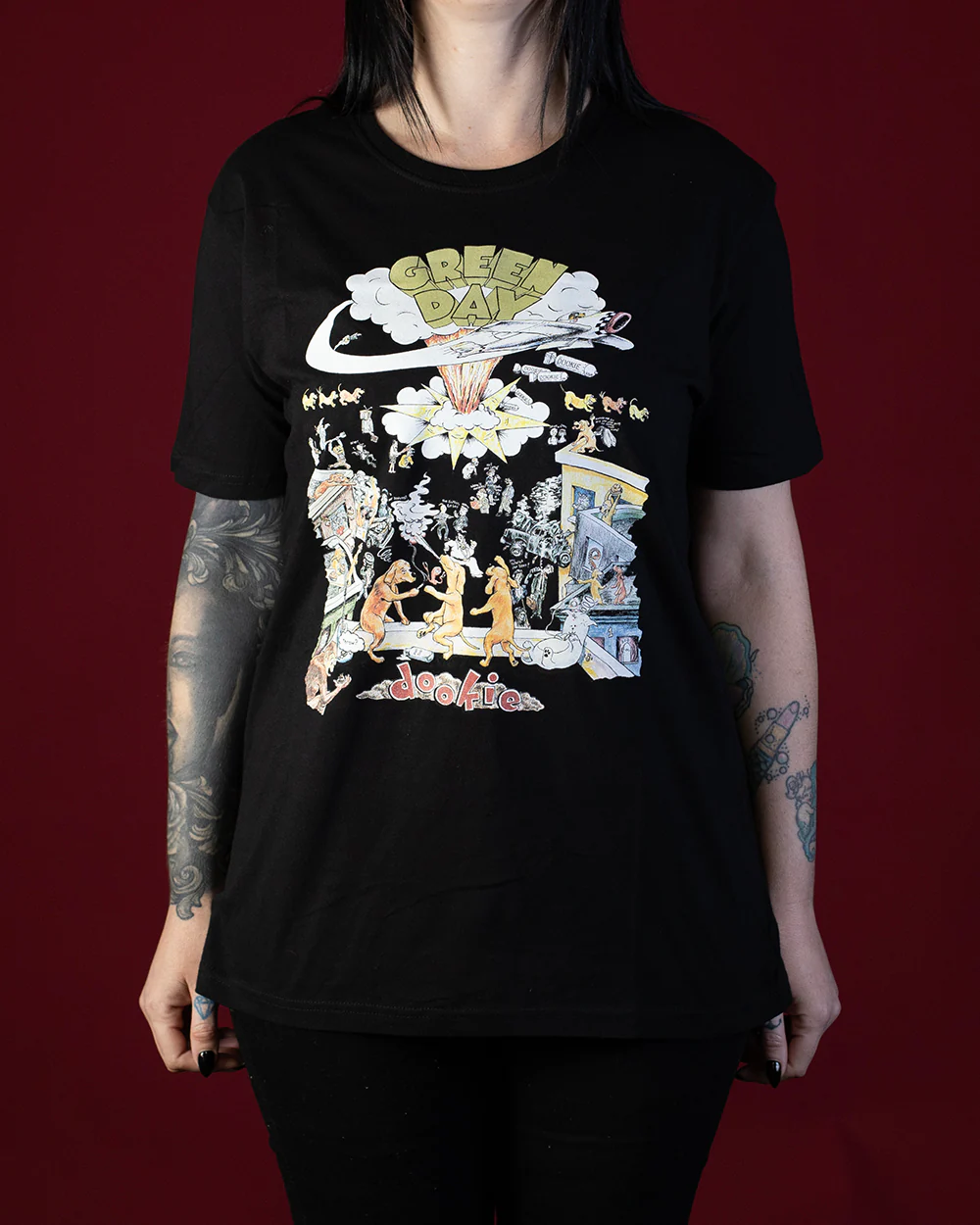 TSHIRT - GREEN DAY DOOKIE TOUR BLACK - Image 2