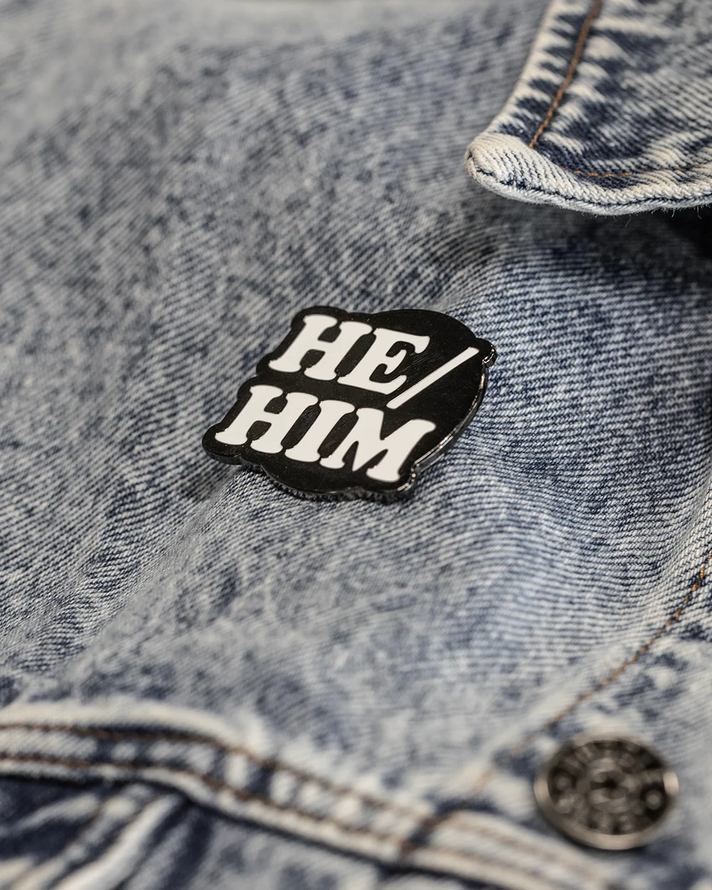 He / Him - Enamel Pin - Image 2