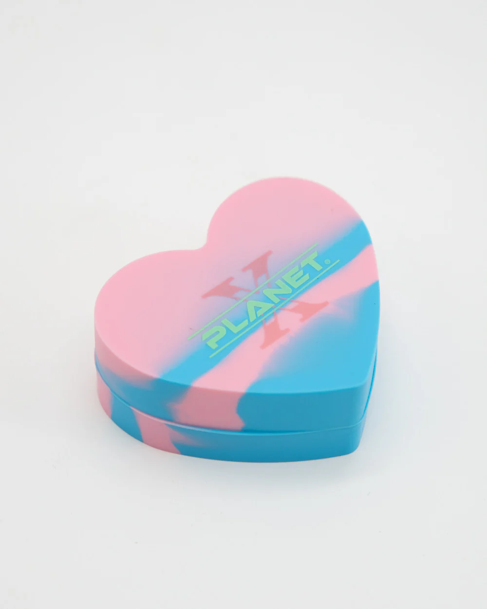 Heart Shaped Silicone Trinket Box - Blue & Pink - Image 3