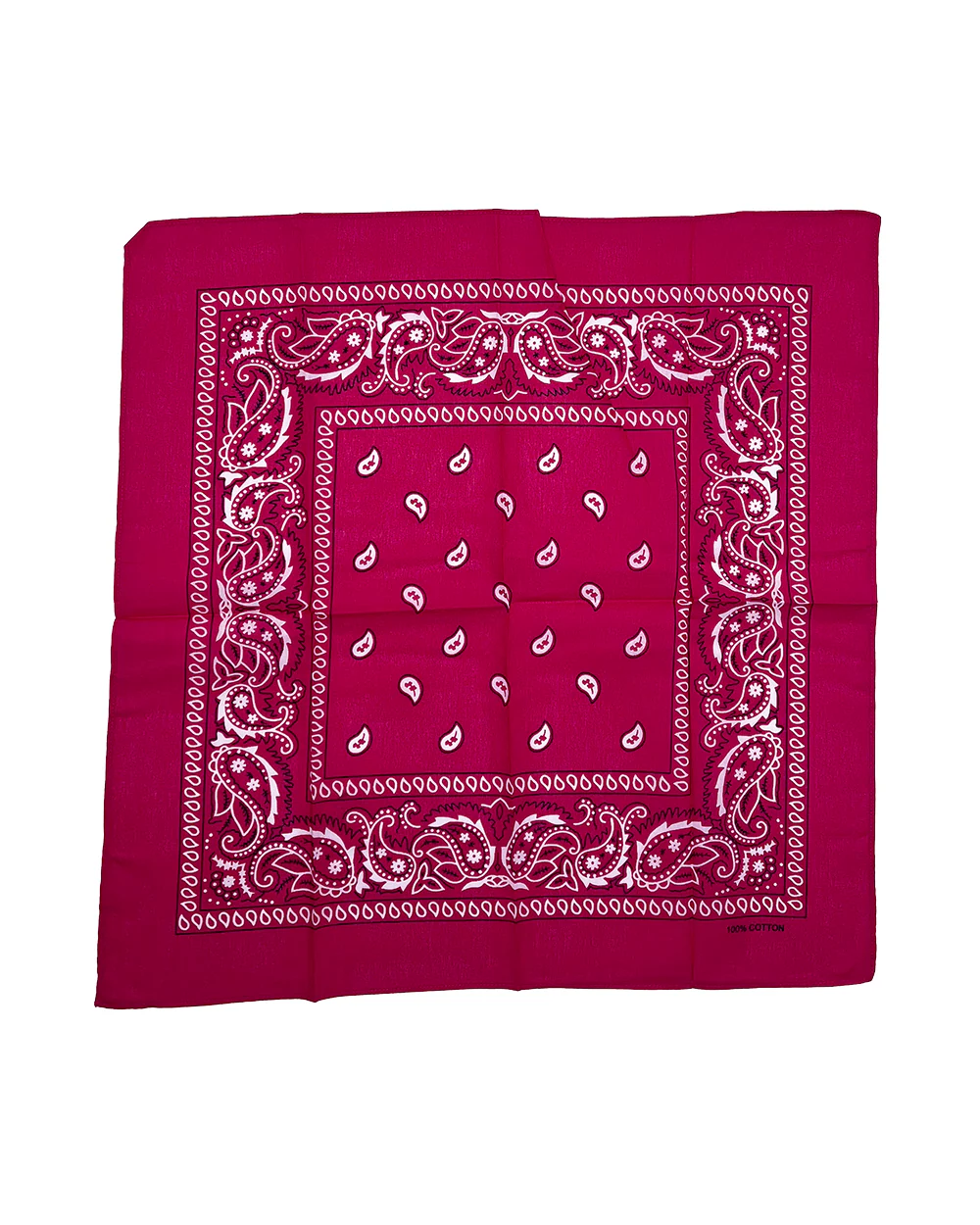 Dark Pink/ Magenta Paisley Bandana - Image 2