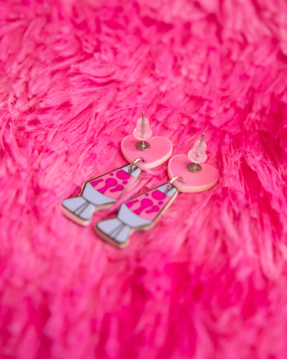 Love Lava Lamp Earrings - Image 2