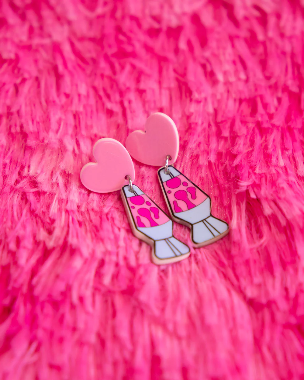 Love Lava Lamp Earrings - Image 3