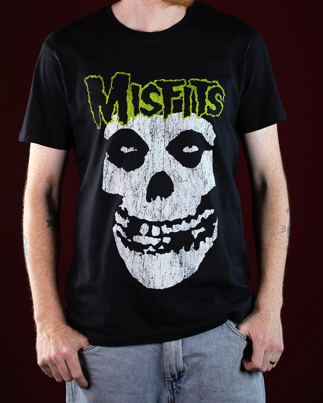 Misfits Classic Vintage Black T-Shirt (Licensed Merchandise)