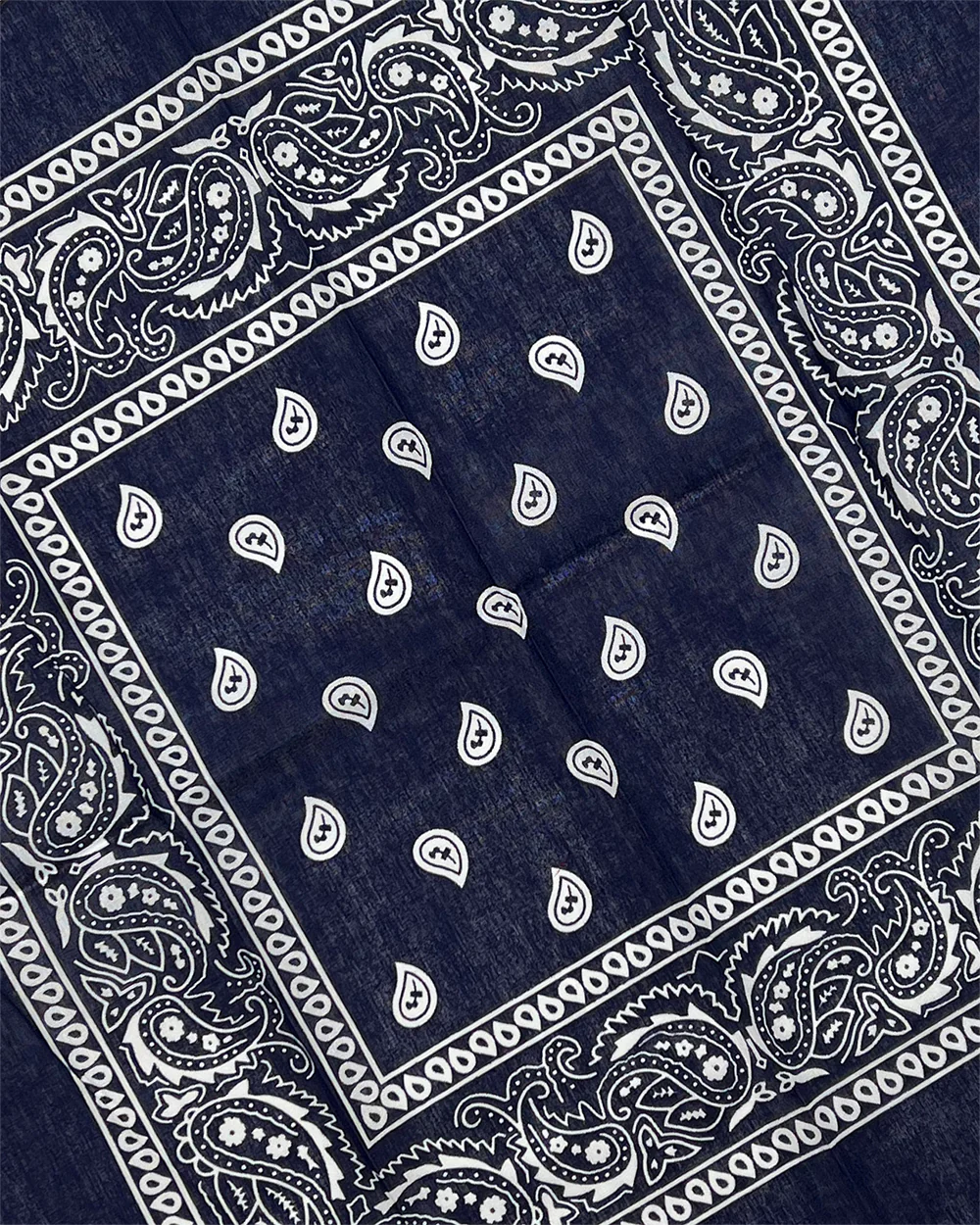 Navy Blue Paisley Bandana