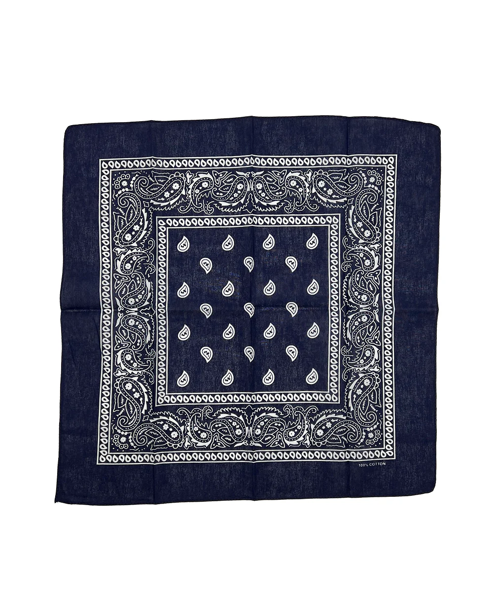 Navy Blue Paisley Bandana - Image 2