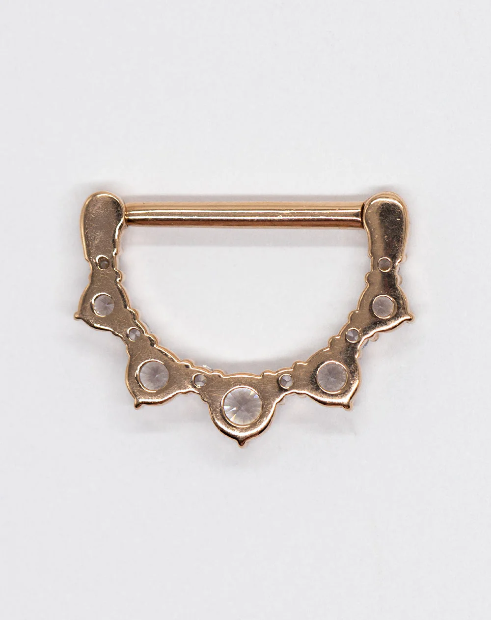 Nipple Clicker - Rg Cz 11 X Jewelled 1.6 X 14mm - Image 2
