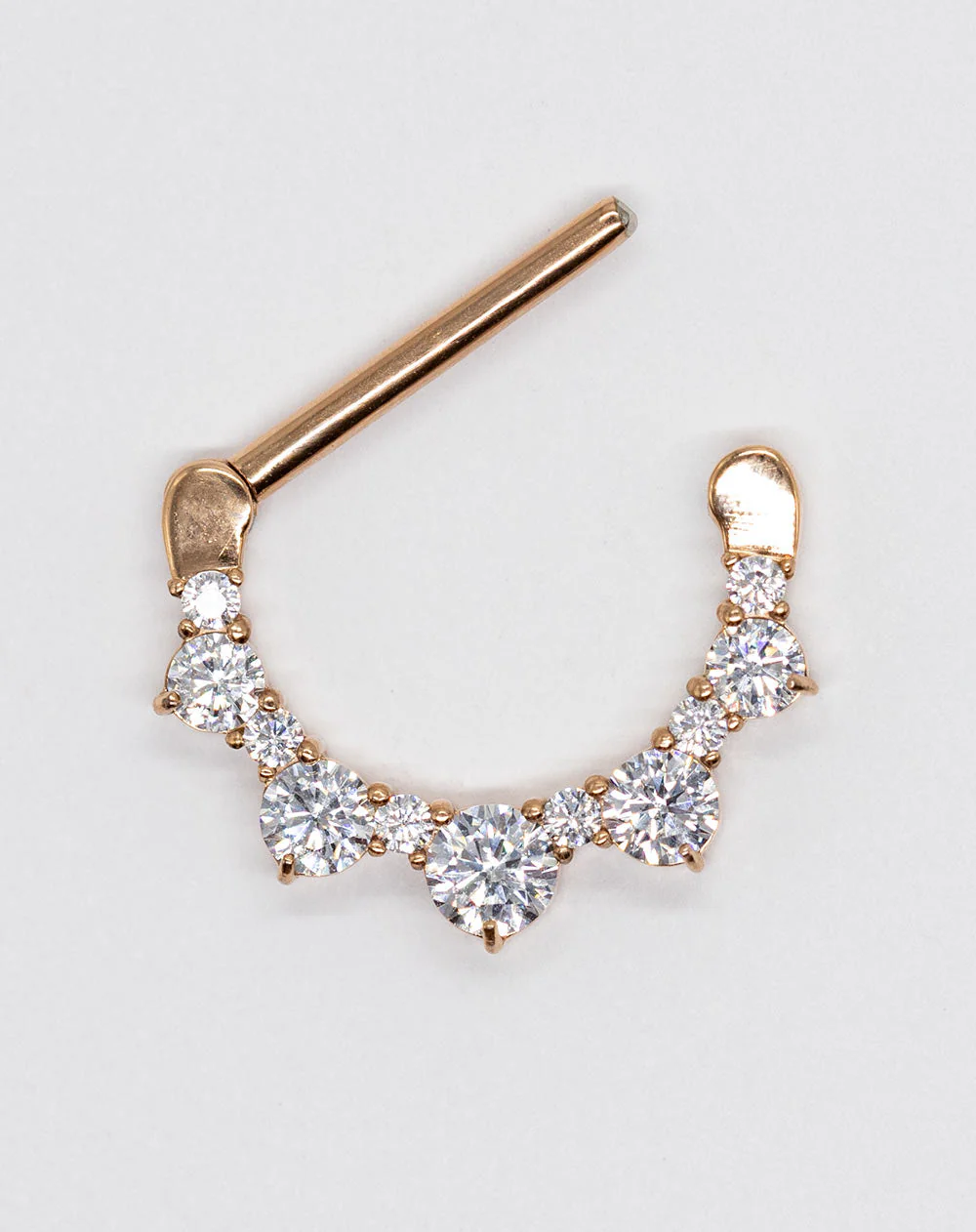 Nipple Clicker - Rg Cz 11 X Jewelled 1.6 X 14mm - Image 3