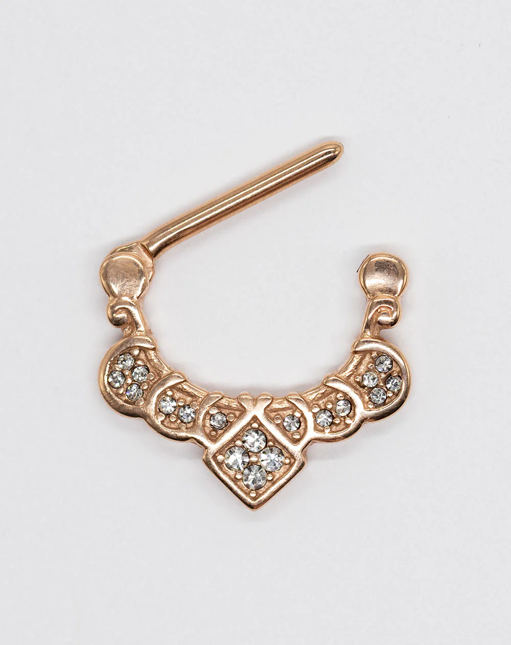 Nipple Clicker - Rg Filigree Cz Design 1.6 X 14mm - Image 3