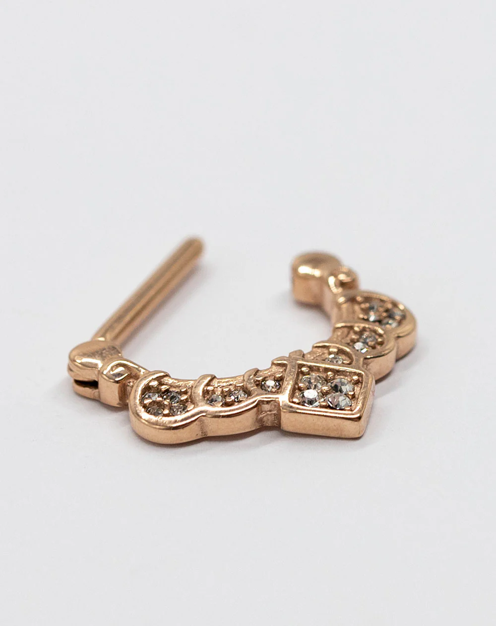 Nipple Clicker - Rg Filigree Cz Design 1.6 X 14mm - Image 4