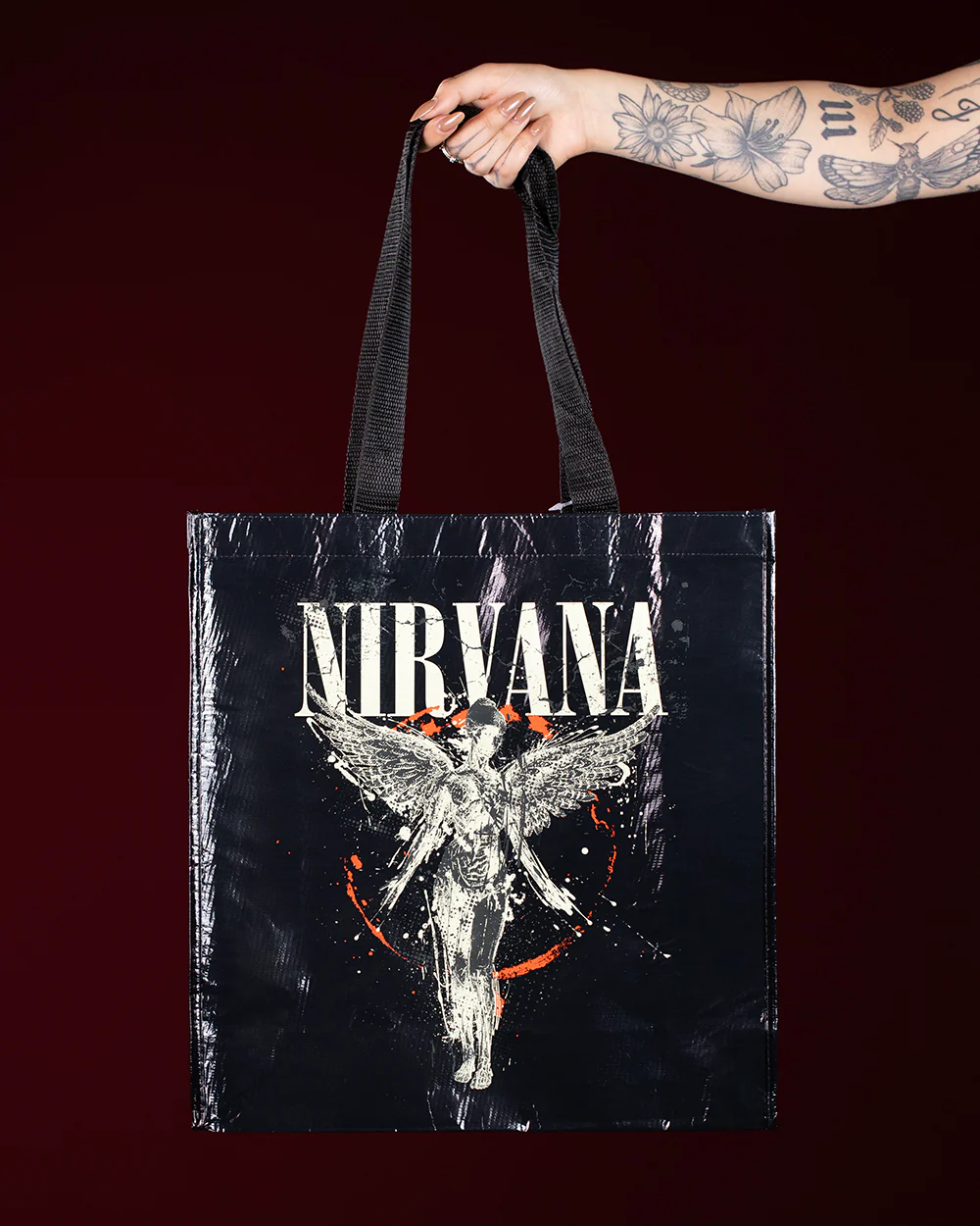 Nirvana In Utero Black Tote Bag (Licensed Merchandise)