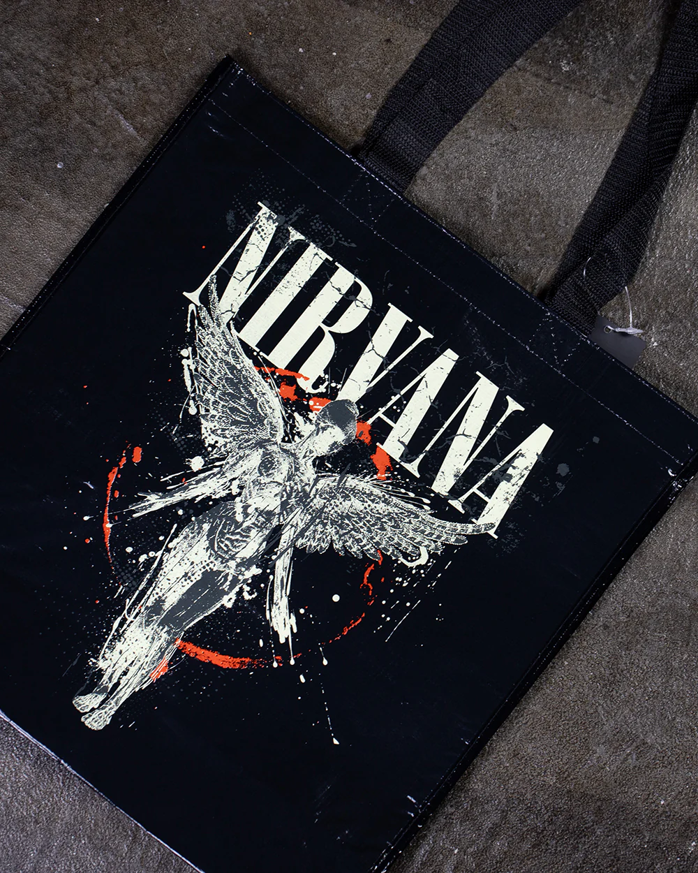 Nirvana In Utero Black Tote Bag (Licensed Merchandise) - Image 3