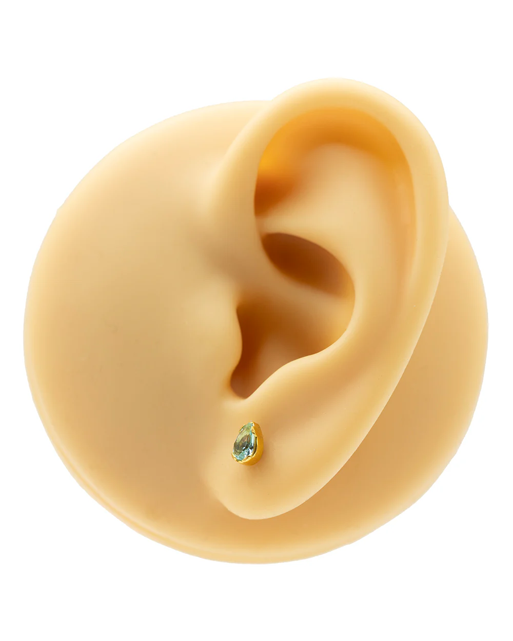 Oval Light Sapphire Internally Threaded Attachment - Image 3