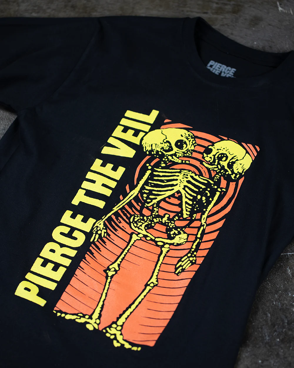 Pierce The Veil Wavy Skeleton T-Shirt (Licensed Merchandise) - Image 2