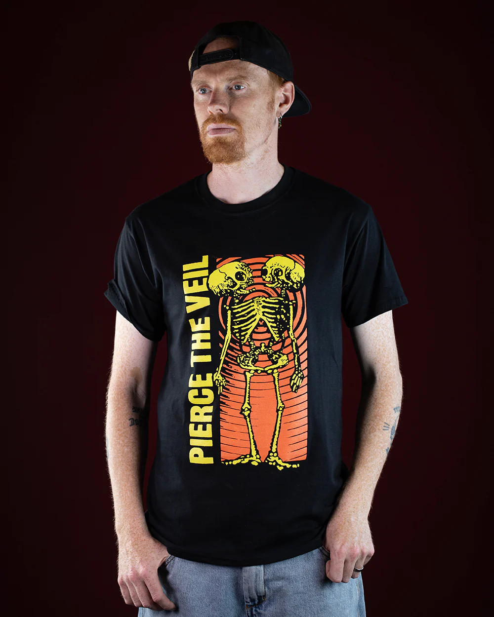 Pierce The Veil Wavy Skeleton T-Shirt (Licensed Merchandise) - Image 5